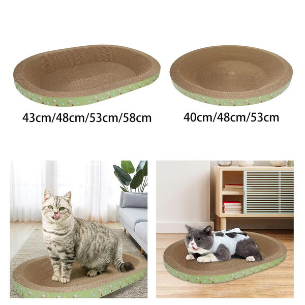 Cardboard Cat Scratcher Bed โ Eco-Friendly Lounger & Scratcher