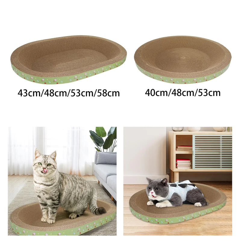 Cardboard Cat Scratcher Bed — Eco-Friendly Lounger & Scratcher