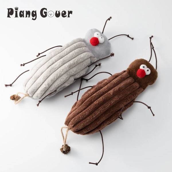 Cat Toy Plush Cockroach with Organic Catnip — Interactive Cat Toy